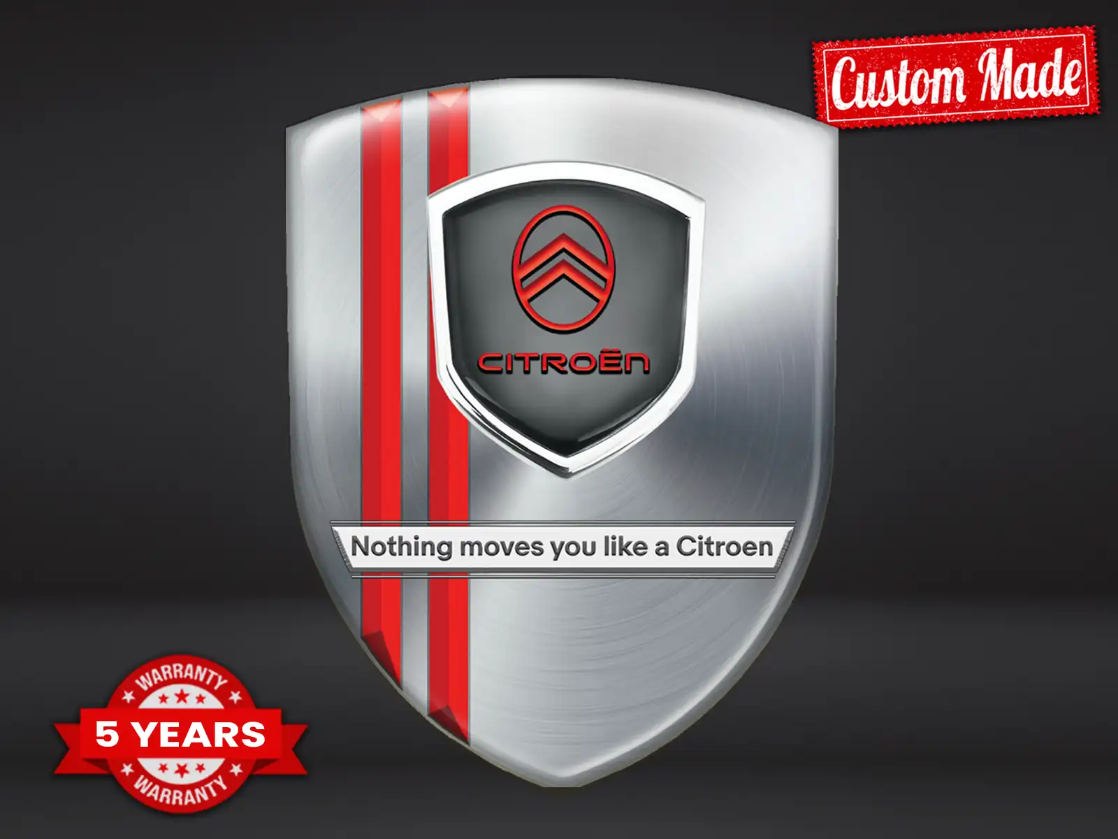 Citroen Emblèmes Silicone Auto Résistants Pro Qualité